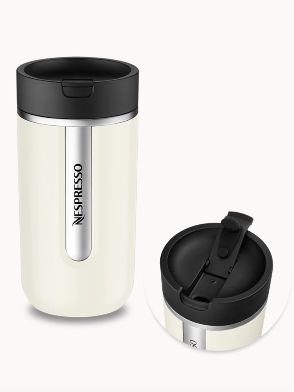 Nespresso Travel Mug in Vanilla - medium 400 ml NWT